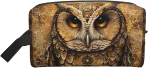 Owl Beliefs Print Make Up Bag Purses Accessories Organizer Portable Travel Toiletry Pouch Storage Bag