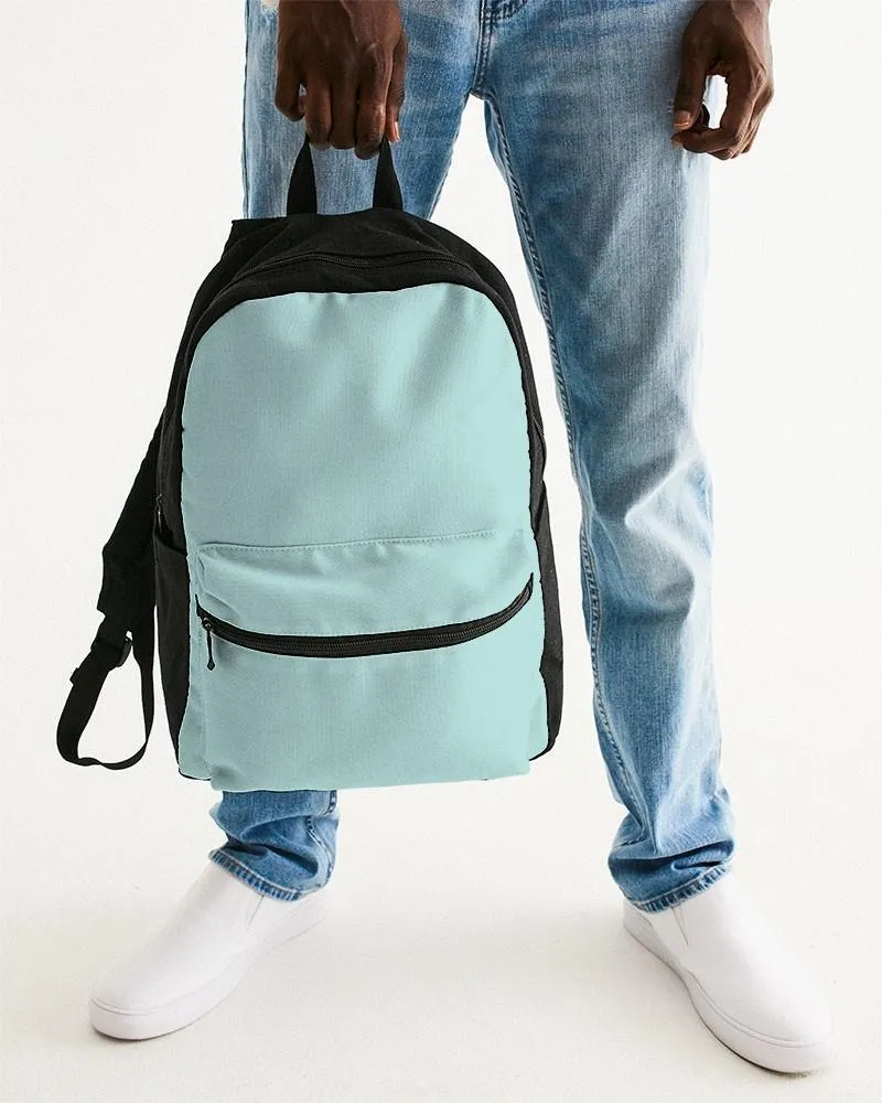 Pale Pastel Blue Cool Green Canvas Backpack | Bright Pale Pastel Blue Cool Green | C30M0Y15K0