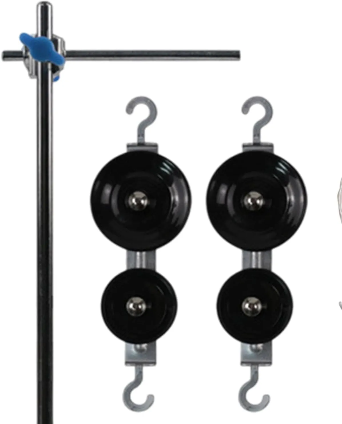 Physics Pulley Set Demonstration Portable Multiuse Movable Pulley Mechanics Study Pulleys Block for Home School Elementary, Style D