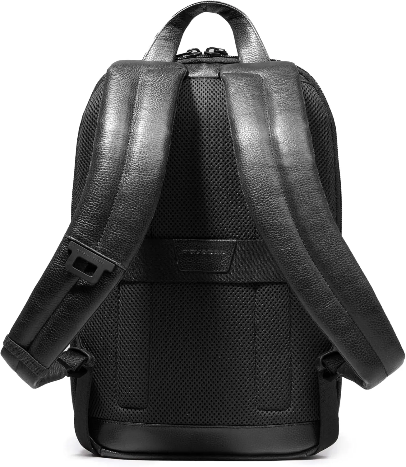 Piquadro Black Leather Men's Backpack