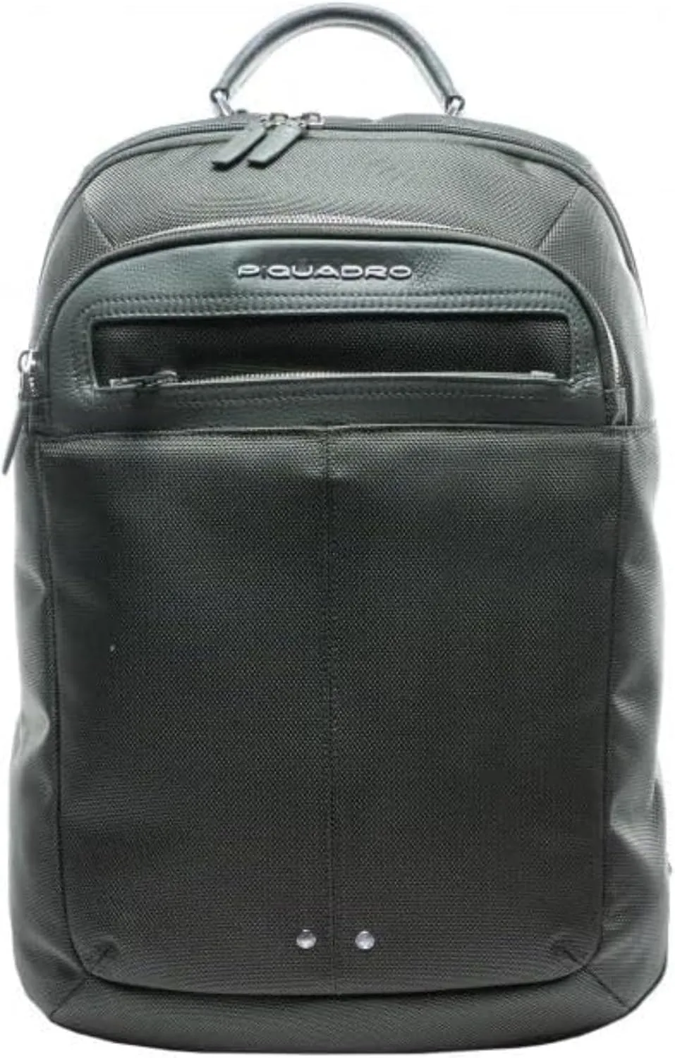 Piquadro Leather Backpack and Fabric Holder PC15.6 Inch, Green