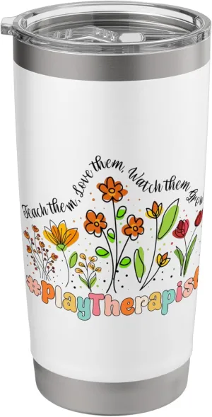 Play Therapist Appreciation Week Back to School Stainless Steel Insulated Tumbler