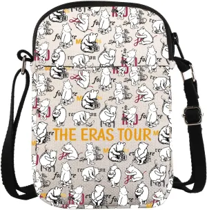 Pooh Bear Canvas Crossbody Bag Gift For Women Pooh Lover Gift Pooh Bear Bag