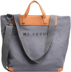 PORRASSO Women Shoulder Bag Casual Handbag Ladies Large Crossbody Bag Canvas