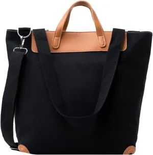 PORRASSO Women Shoulder Bag Casual Handbag Ladies Large Crossbody Bag Canvas