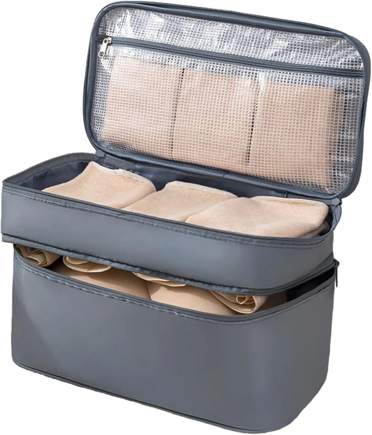 Portable Underwear Bra Storage Bag Waterproof Travel Organizers Multi-Layer Toiletry Packing Cube