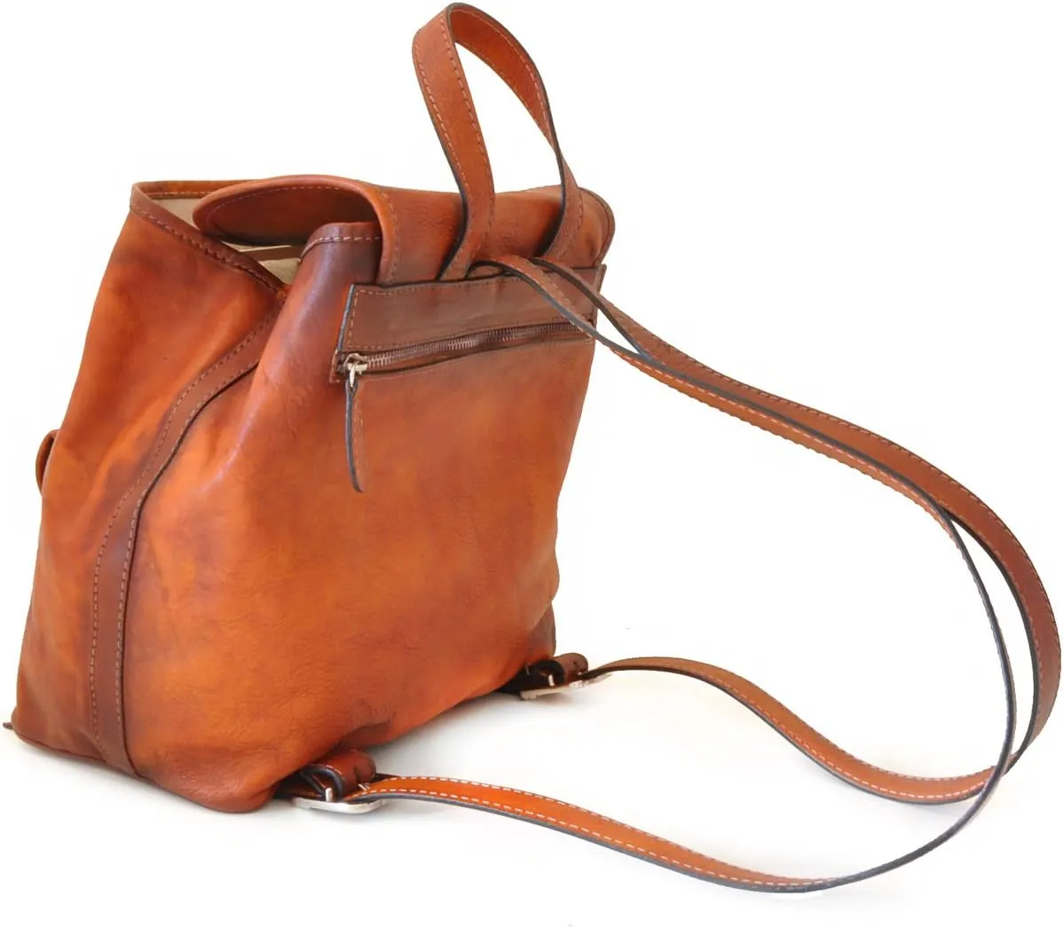 Pratesi Leather, Leather Bag Gaville Backpack in cow leather - Bruce Brown