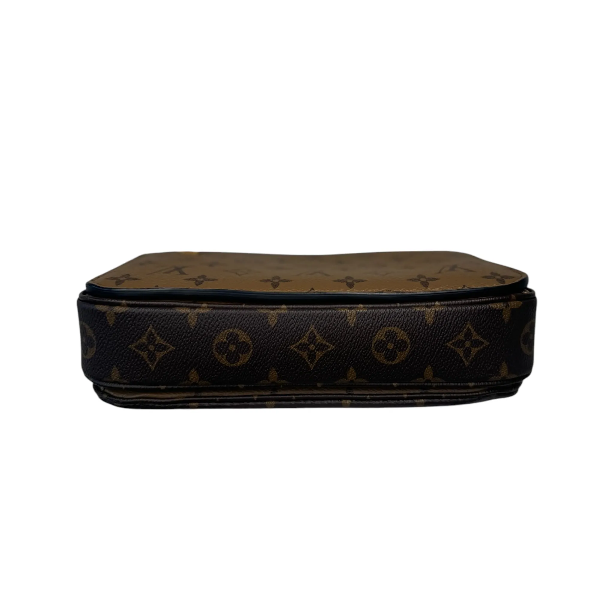 PRE-OWNED LV Reverse Monogram Pochette Metis Canvas Crossbody Bag