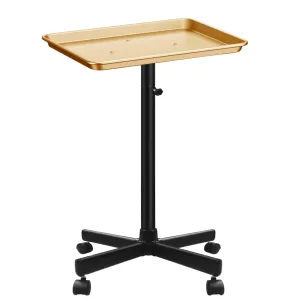 Premium Aluminum Salon Tray, Sturdy Corrosion-Resistant Adjustable Tray is Used for Tattoo Tray, Salon Tool/Color Tray, Beauty Spa Tray, Dentist Tray, Etc.(Black Gold)