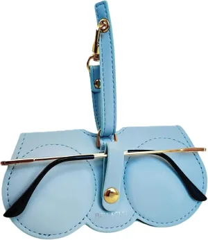 Premium Vegan Leather Soft Eyeglasses and Sunglasses Case for Women – Slim, Cushioned, Travel-Friendly, with Strap