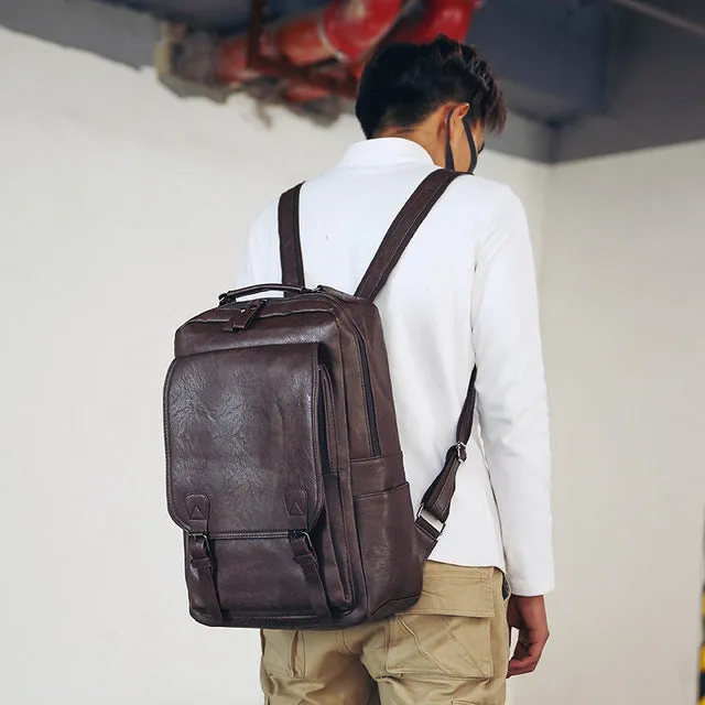 PU Leather Backpack