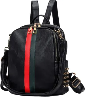 Pu Leather Mini Backpack For Women Purse Cute Daypack Bag Fashion Shoulder Bag