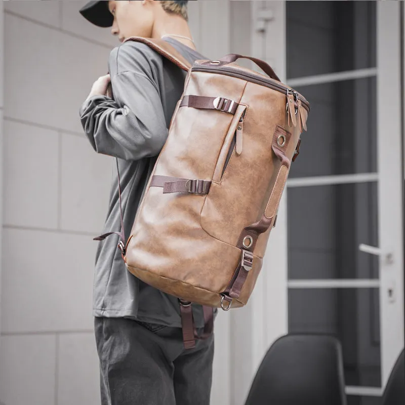 PU Leather Travel Backpack
