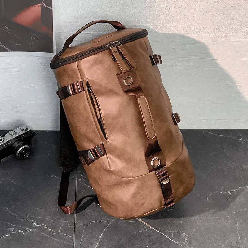 PU Leather Travel Backpack