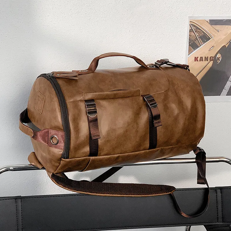 PU Leather Travel Backpack