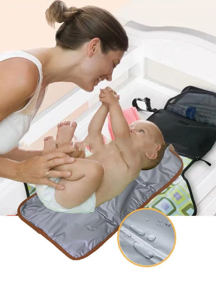 Pu Mommy Bag Amazon Double Shoulder Milk Bag Fashion Mother And Baby Backpack