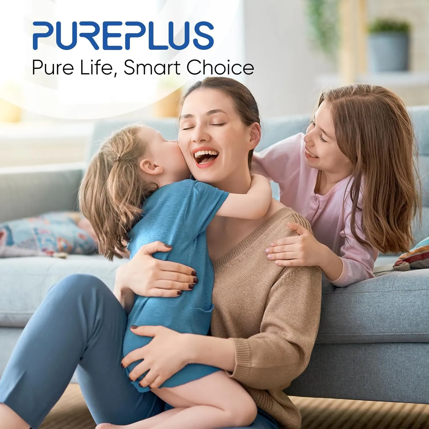 PUREPLUS 5 Micron 10" x 2.5" Whole House Sediment Home Water Filter Cartridge Replacement for Any 10 inch RO Unit, Culligan P5, Aqua-Pure AP110, Dupont WFPFC5002, CFS10, WHKF-G05, 4Pack