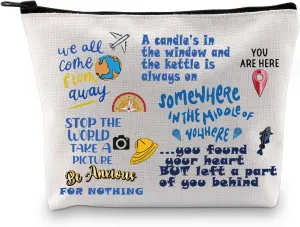 PXTIDY Travel Musical Makeup Bag Come F Away Musical Themed Gift Musical Theatre Gift