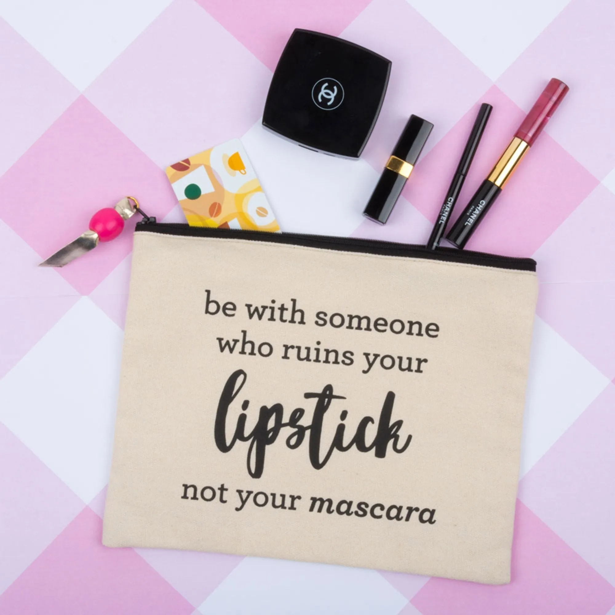 "Expensive Things" Quote Cosmetic Pouch