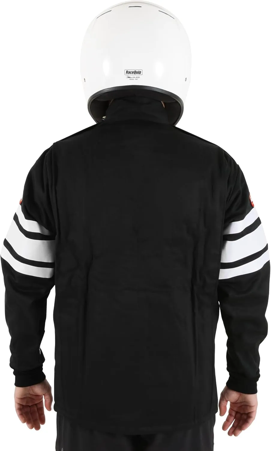 RaceQuip 121006RQP 120 Series Driving Jacket SFI 3.2A/5 Black/White Stripe XL