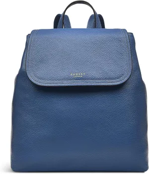 RADLEY London Colwyn Road Women’s Medium Leather Flapover Backpack, Vintage Blue