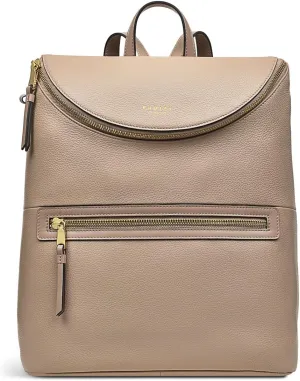 RADLEY London Crown Hill Women’s Medium Leather Flapover Backpack, Silt