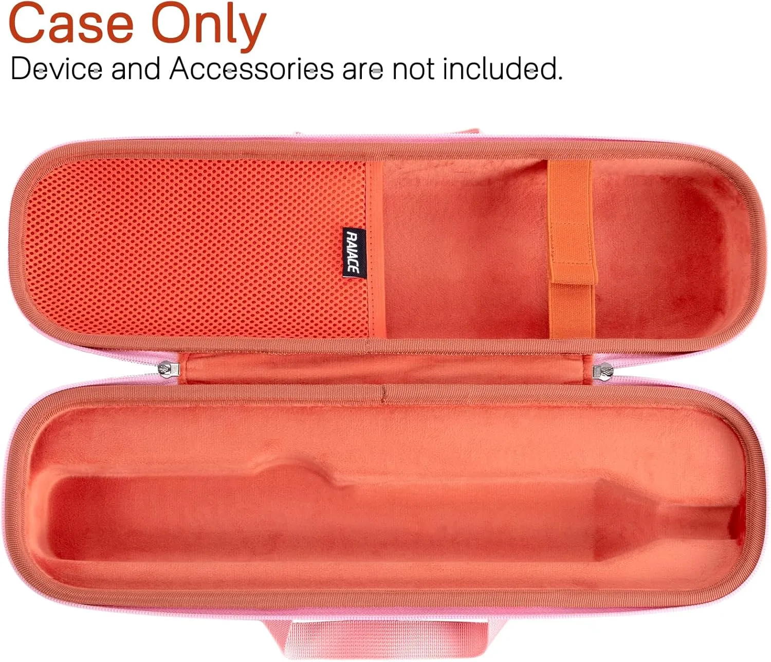RAIACE Hard Carrying Case Compatible with dyson airstrait straightener, Travel Storage Bag. (for sale is case only) (Bronze red)