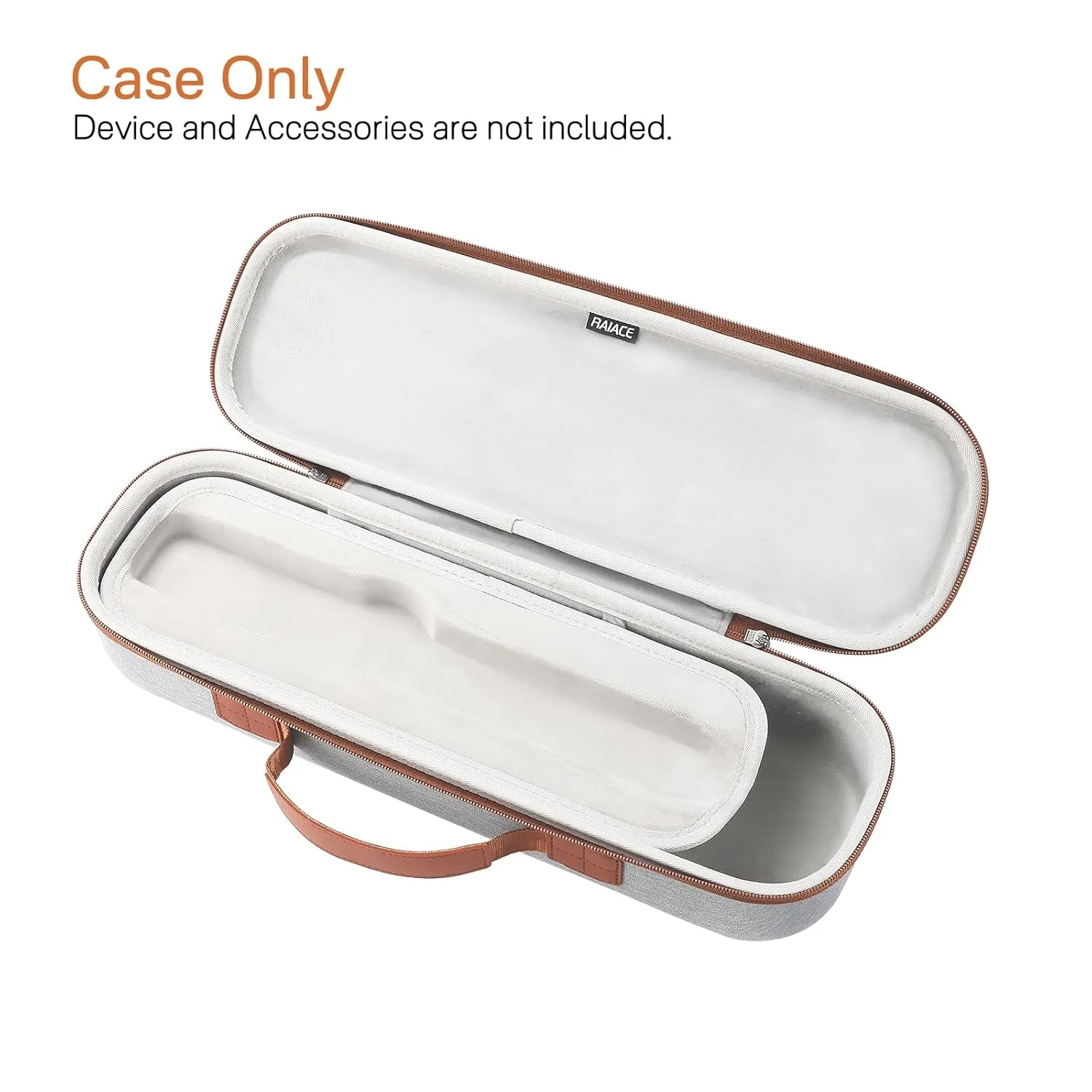RAIACE Hard Storage Case Compatible with Dyson Airstrait Straightener, Travel Carrying Bag. (case only). - Gray