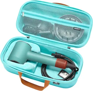 RAIACE Hard Storage Case Compatible with Dyson Hair Dryer, Travel Carrying Bag. (for Sale is case only). - Green