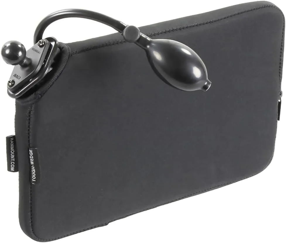 RAM MOUNTS Tough-Wedge Base with Ball and Expansion Pouch RAM-B-407-PUMPU with B Size 1" Ball for Vehicle Seats