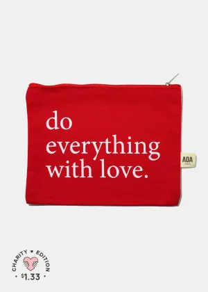 Re-Use Canvas Pouch - Everything Love