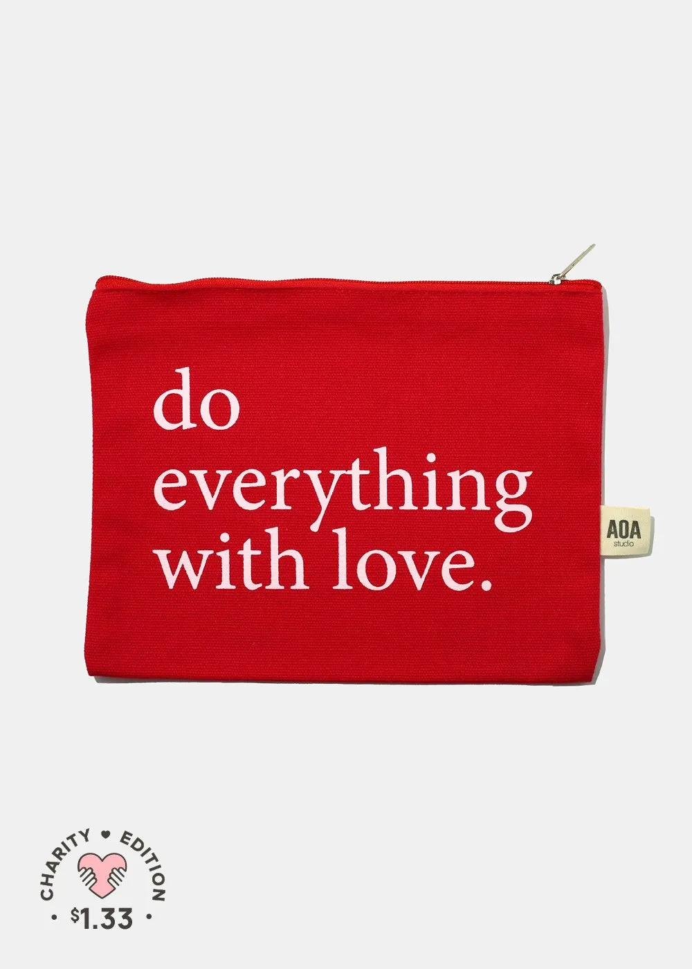 Re-Use Canvas Pouch - Everything Love
