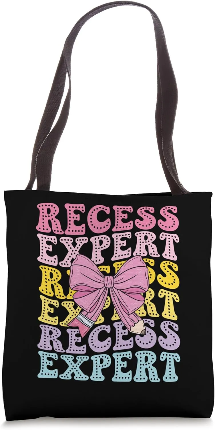 Recess Expert Students Playground Monitor Safety Supervisor Tote Bag