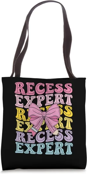 Recess Expert Students Playground Monitor Safety Supervisor Tote Bag
