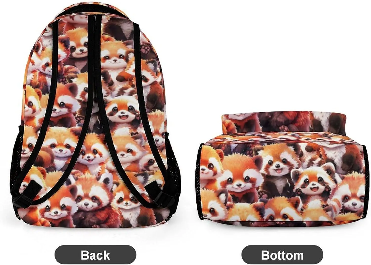 Red Panda School Backpack for Kids Girls Boys, 16 Inch Cute Red Pandas Themed Bookbag, Personalized School Backpack for Students Children, Lightweight, Large Capacity