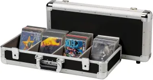 Reloop 100 CD Case - Professional CD Case, Robust Construction, 4-Fold Division, 2 Lockable Snap Fits, Black