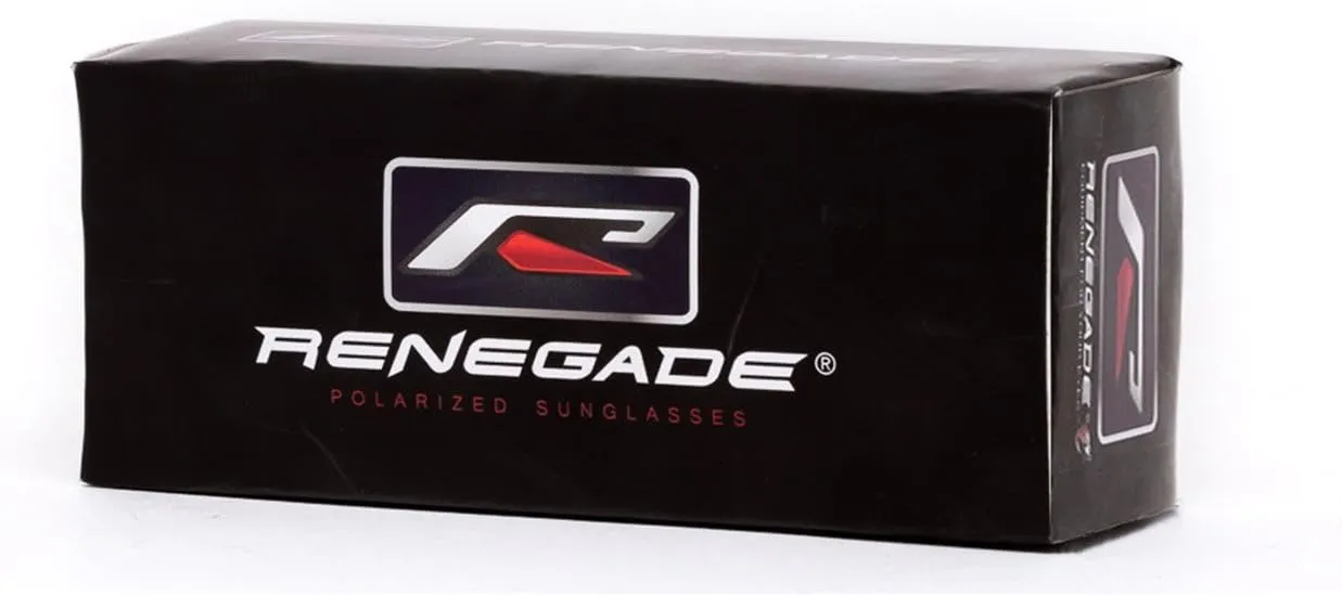 RENEGADE Patented Bifocal Polarized Reader Half Rim Men's Fishing Sunglasses 100% UV Protection with Microfiber Bag