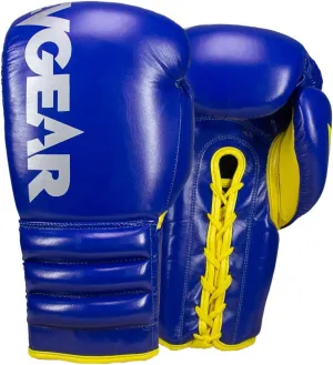 Revgear S4 Sentinel Lace Pro Leather Gel Boxing Gloves | Ridged Wrists for Protection | Multi-Layer Gel Padding