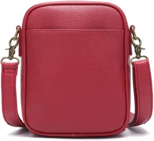 RFID blocking Anti-theft Crossbody Bag Vintage Mini Messenger Bag Travel Waterproof Purse with Built in Wallet