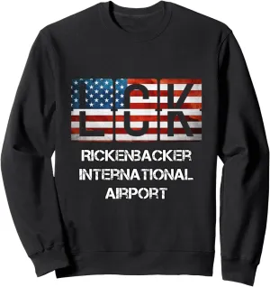 Rickenbacker International Airport LCK IATA ICAO Gift Sweatshirt