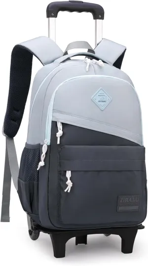 Rolling Backpack for Boys Girls School BookBag with Wheels Kids Luggage Trolley Back Pack on Wheels Elementary Travel Bag
