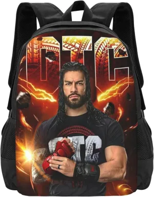 Roman Wrestler Reigns Unisex Fitness Bag, Backpack for Beach Comfortable Business Backpack Notebook Bag for Men and Women