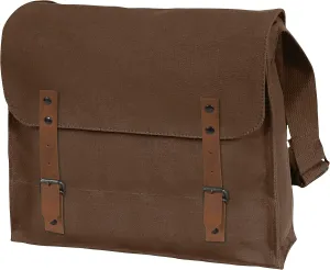 Rothco Canvas Medic Bag Crossbody Shoulder Bag with Leather Closing Straps