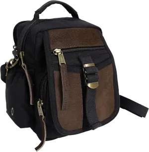 Rothco Vintage Canvas & Leather Travel Shoulder Bag for Organizing Essentials