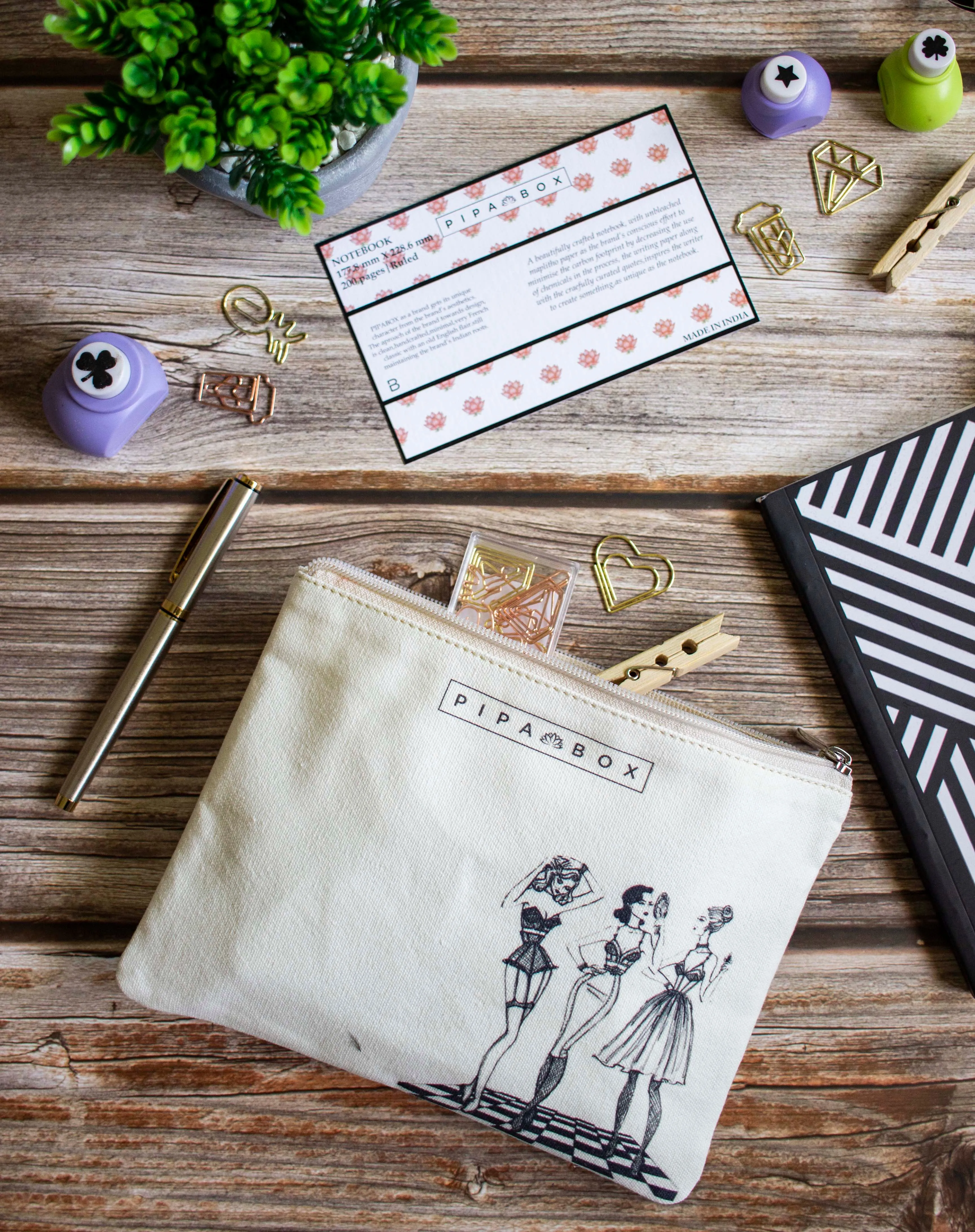 Rouge a Levres - Canvas Pouch