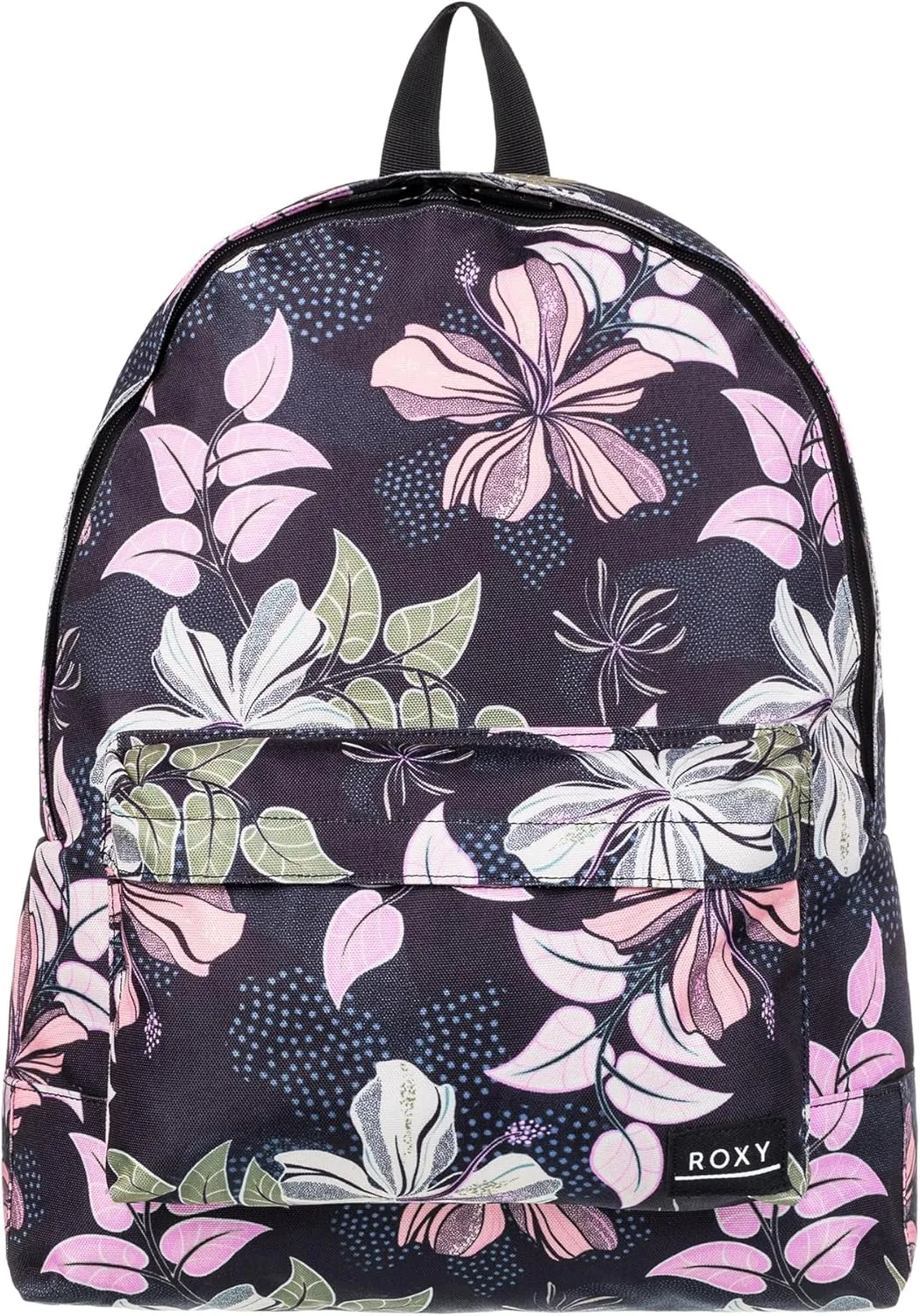 Roxy Women's Sugar Baby Backpack | Travel |Vacation | Work | Everyday Carry | 16L Capacity, Anthracite Sunny Floral Swim, One Size