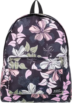 Roxy Women's Sugar Baby Backpack | Travel |Vacation | Work | Everyday Carry | 16L Capacity, Anthracite Sunny Floral Swim, One Size