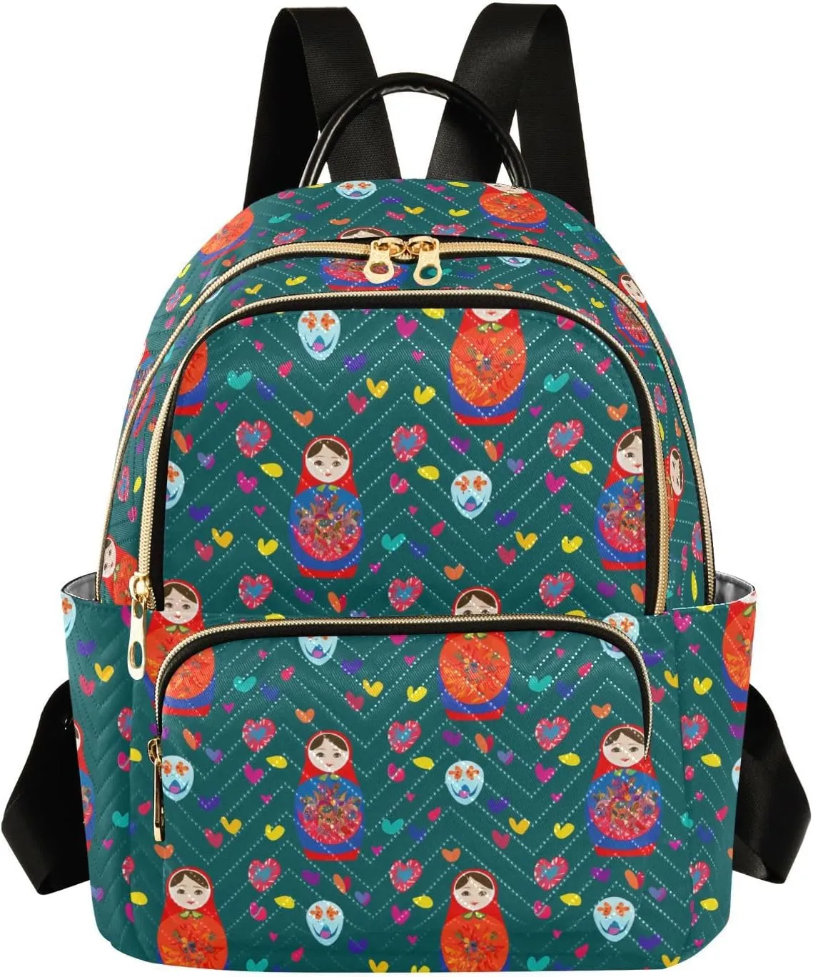 Russian Matryoshka Dolls Backpack Purse for Women Small Shoulder Bags Fashion Travel Bag Casual Daypack Travel Bag M 202c1366