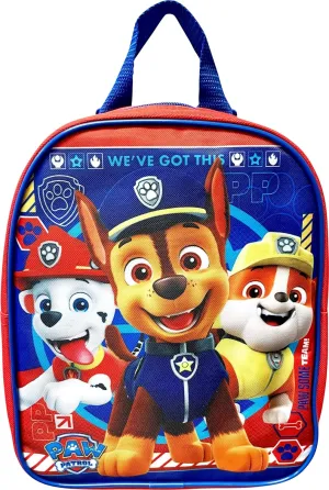 Ruz Nickelodeon Kids Licensed 10" Mini Backpack (Paw patrol Boys-Red)