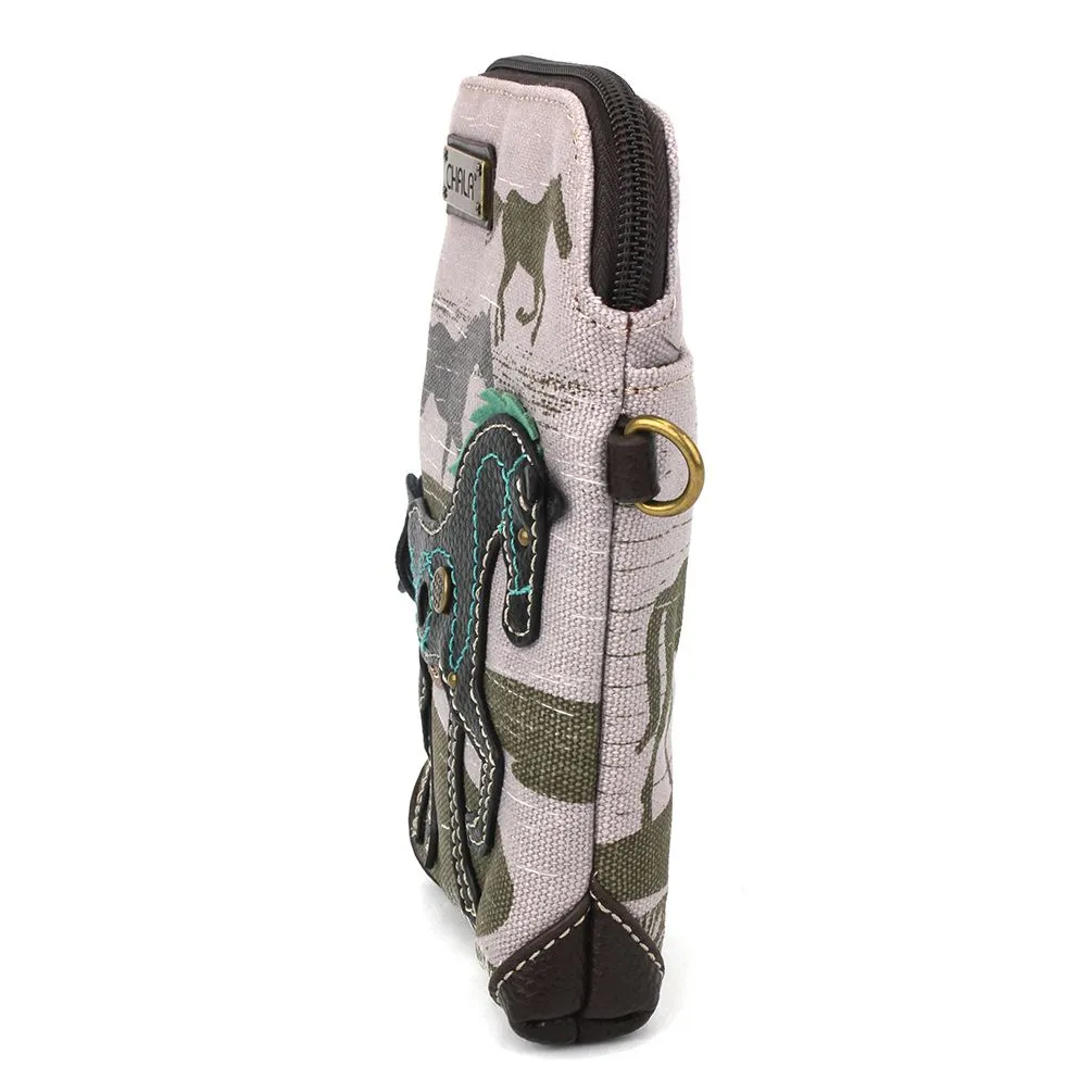 Safari Canvas Cellphone Xbody - Horse (Gray)